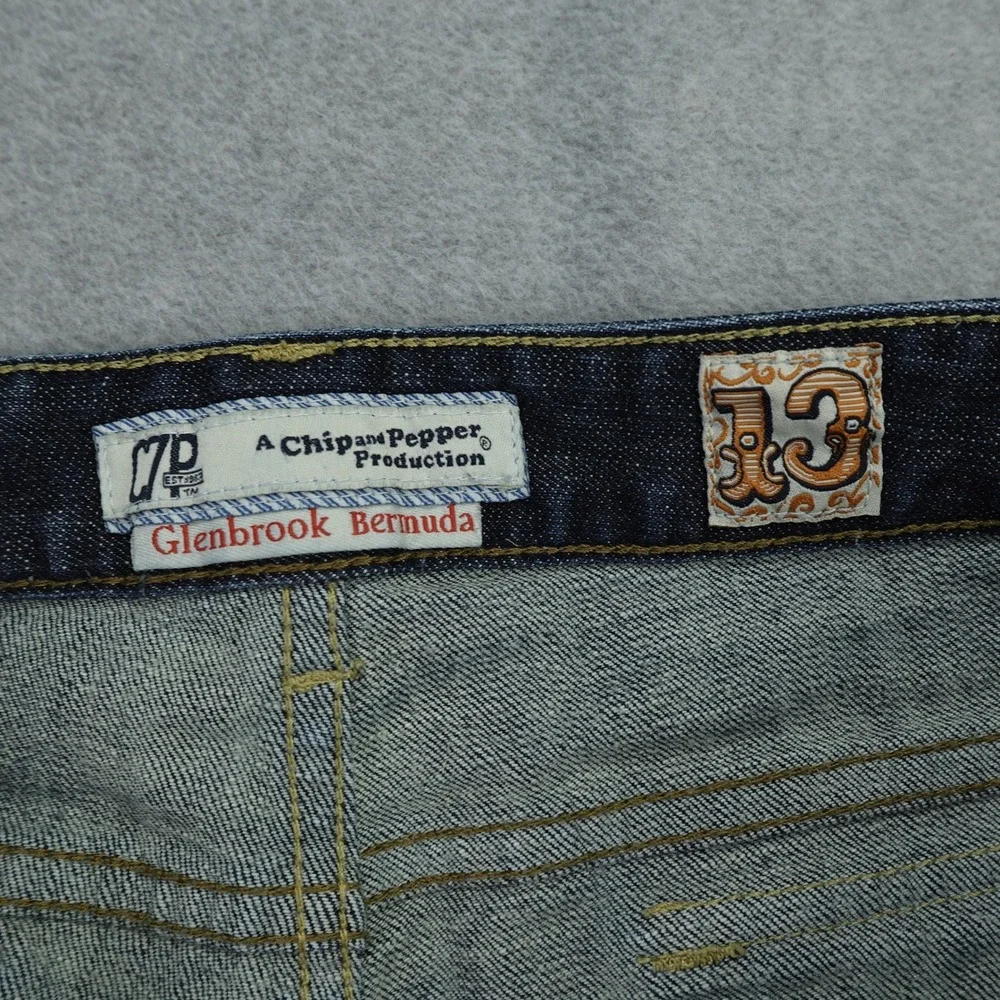 Chip and Pepper Shorts Womens Junior 13 Blue Glenbrook‎ Bermuda Denim Dark Wash